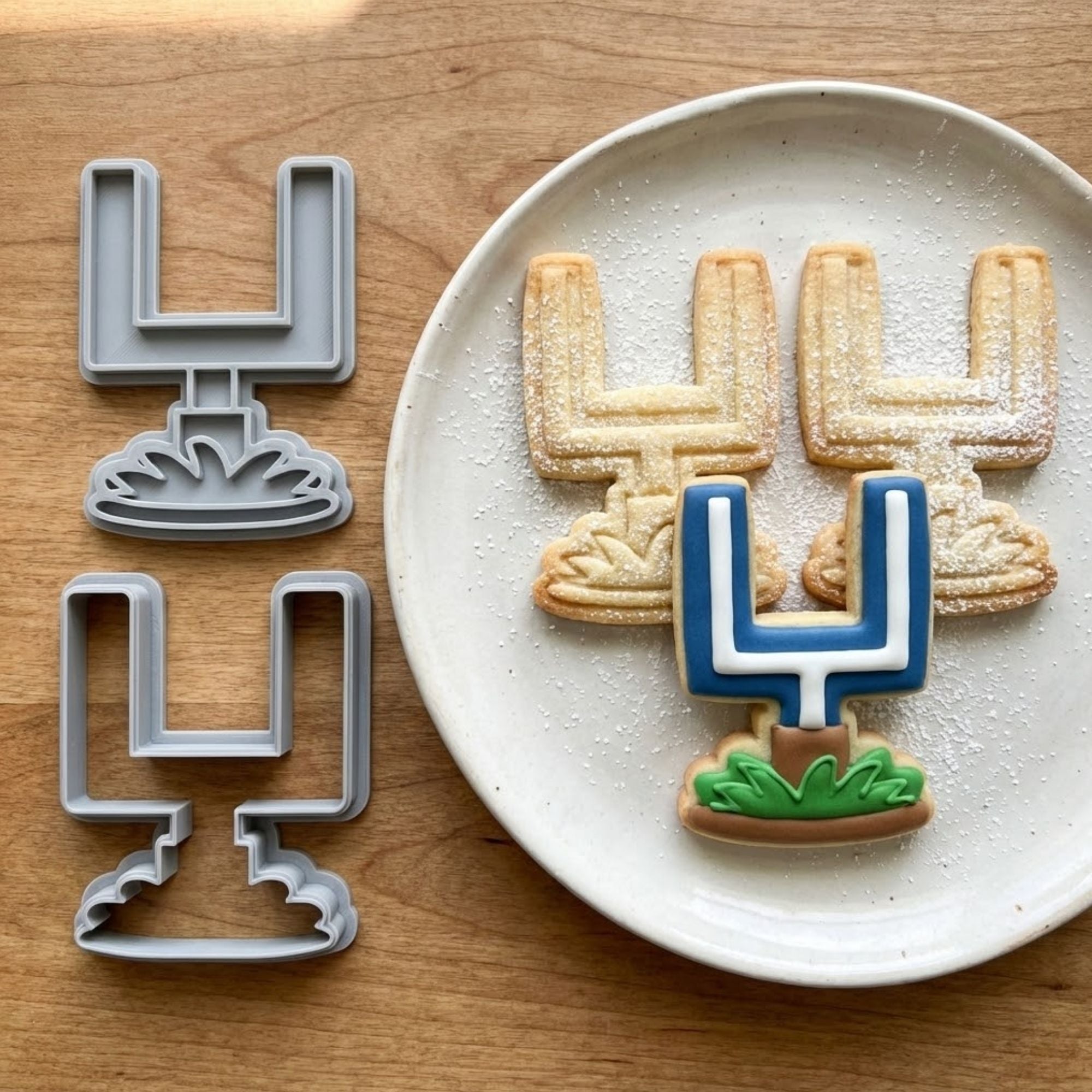 American Football Goal Cookie Cutter & Stamp | Food-Grade PLA