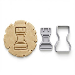 Rook Chess Piece Cookie Cutter & Stamp | Food-Grade PLA