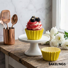 Cupcake Liners Sunshine Yellow 32 Pcs