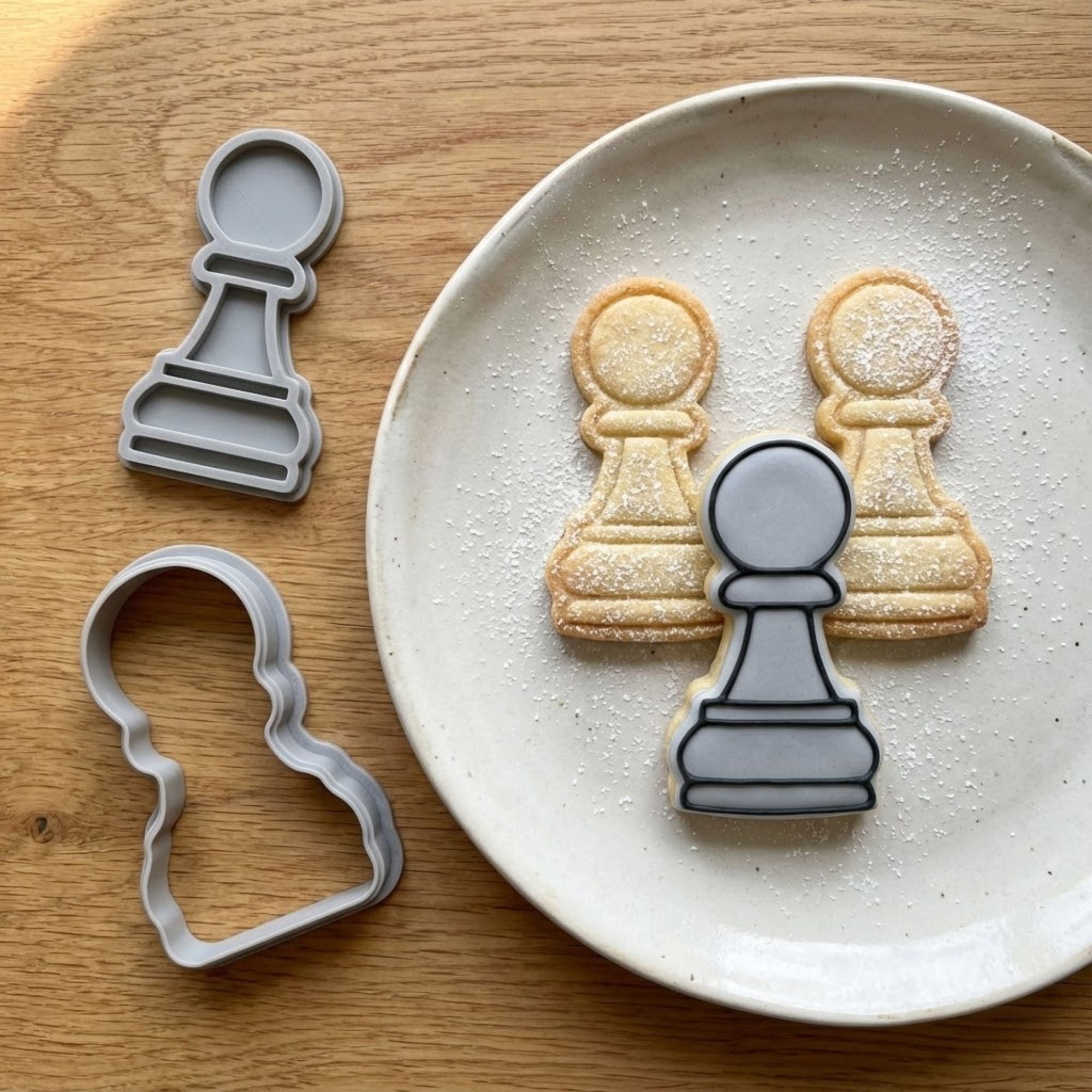 Pawn Chess Piece Cookie Cutter & Stamp | Food-Grade PLA
