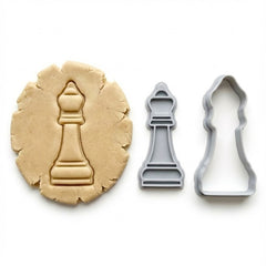 Queen Chess Piece Cookie Cutter & Stamp | Food-Grade PLA