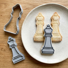 Queen Chess Piece Cookie Cutter & Stamp | Food-Grade PLA