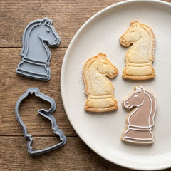 Knight Chess Piece Cookie Cutter & Stamp | Food-Grade PLA