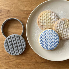 Detailed Butterfly Pattern Cookie Cutter & Stamp | Food-Grade PLA
