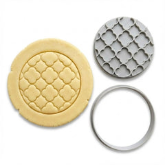 Quatrefoil Geometric Pattern Cookie Cutter & Stamp | Food-Grade PLA