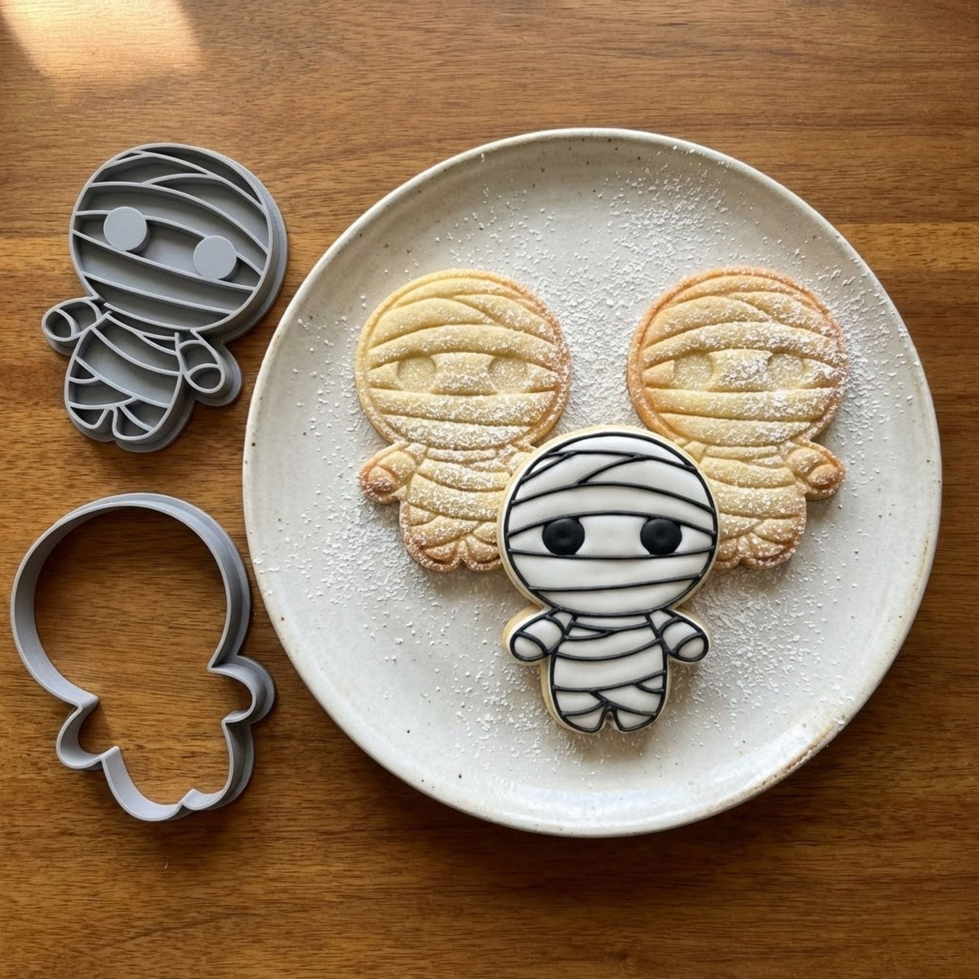 Kawaii Mummy Cookie Cutter & Stamp | Food-Grade PLA
