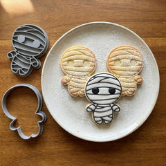 Kawaii Mummy Cookie Cutter & Stamp | Food-Grade PLA