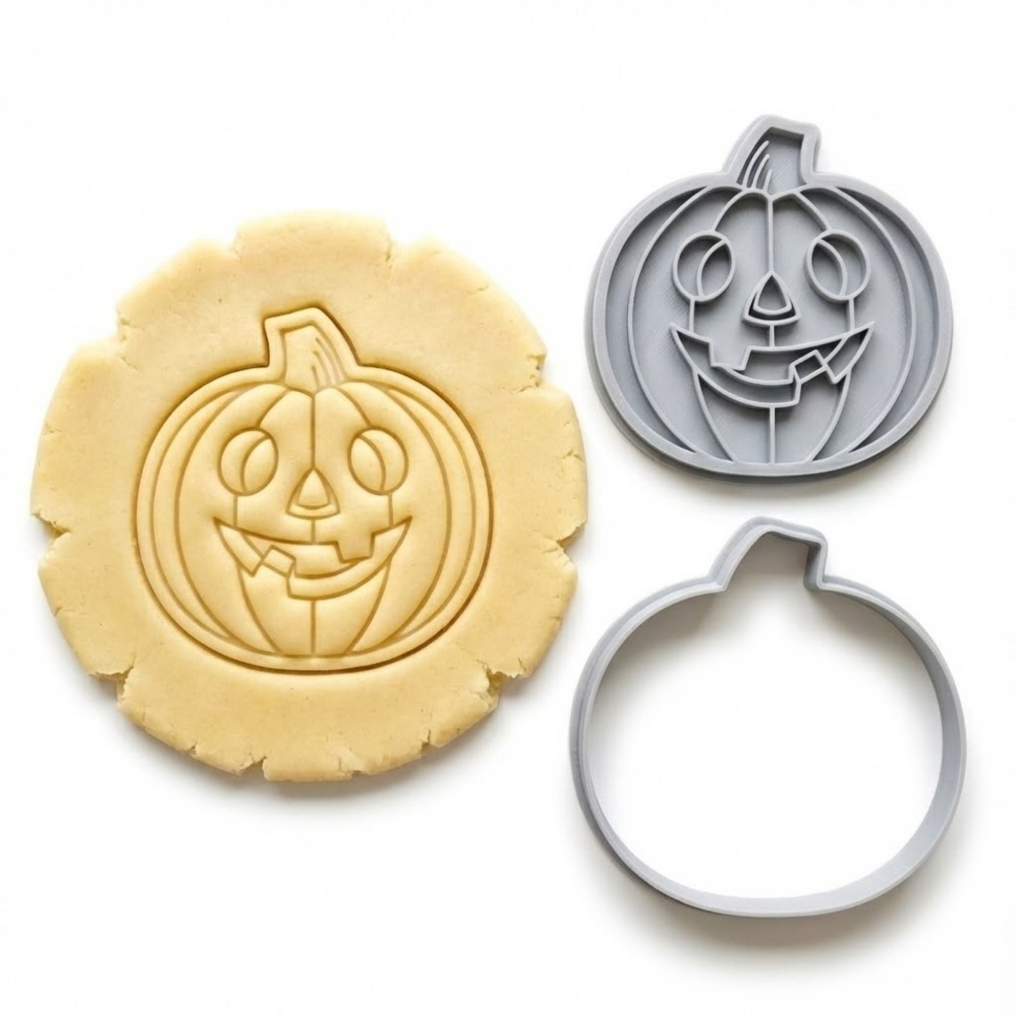 Jack-o-lantern / Pumpkin Cookie Cutter & Stamp | Food-Grade PLA
