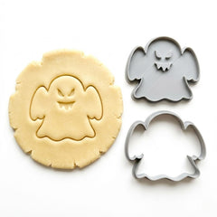 Angry Ghost Cookie Cutter & Stamp | Food-Grade PLA