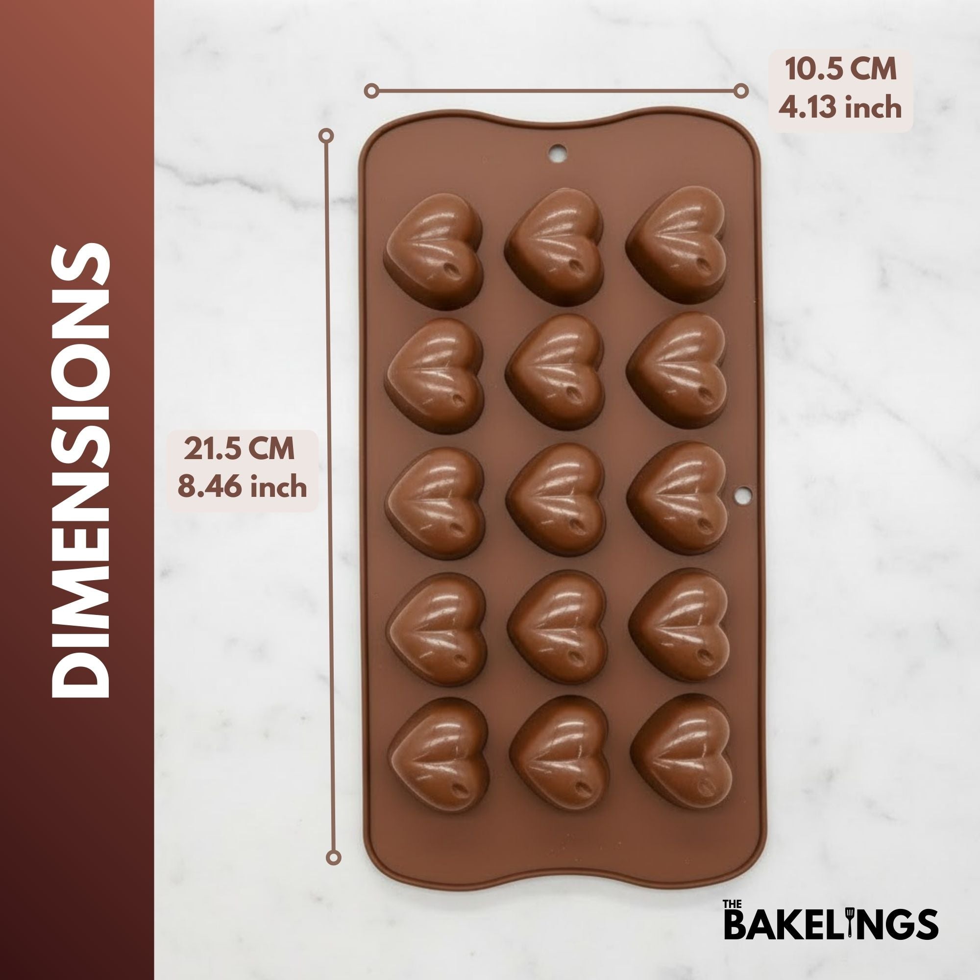 Waffelförmige Schokoladenform aus Silikon – The Bakelings