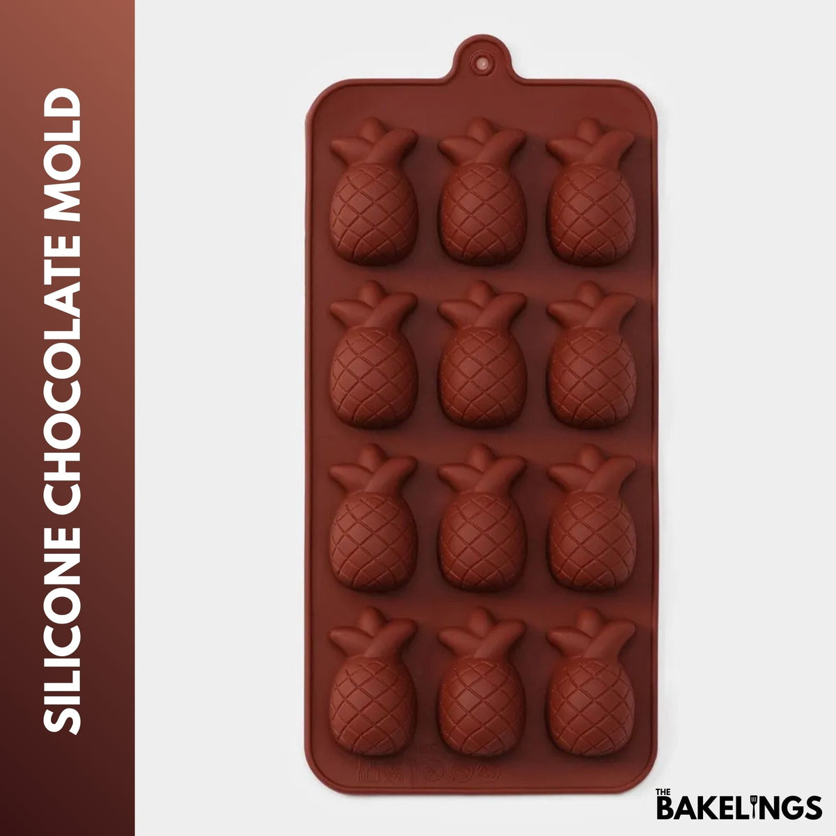 12-Cavity Pineapple Shape Silicone Chocolate Mold