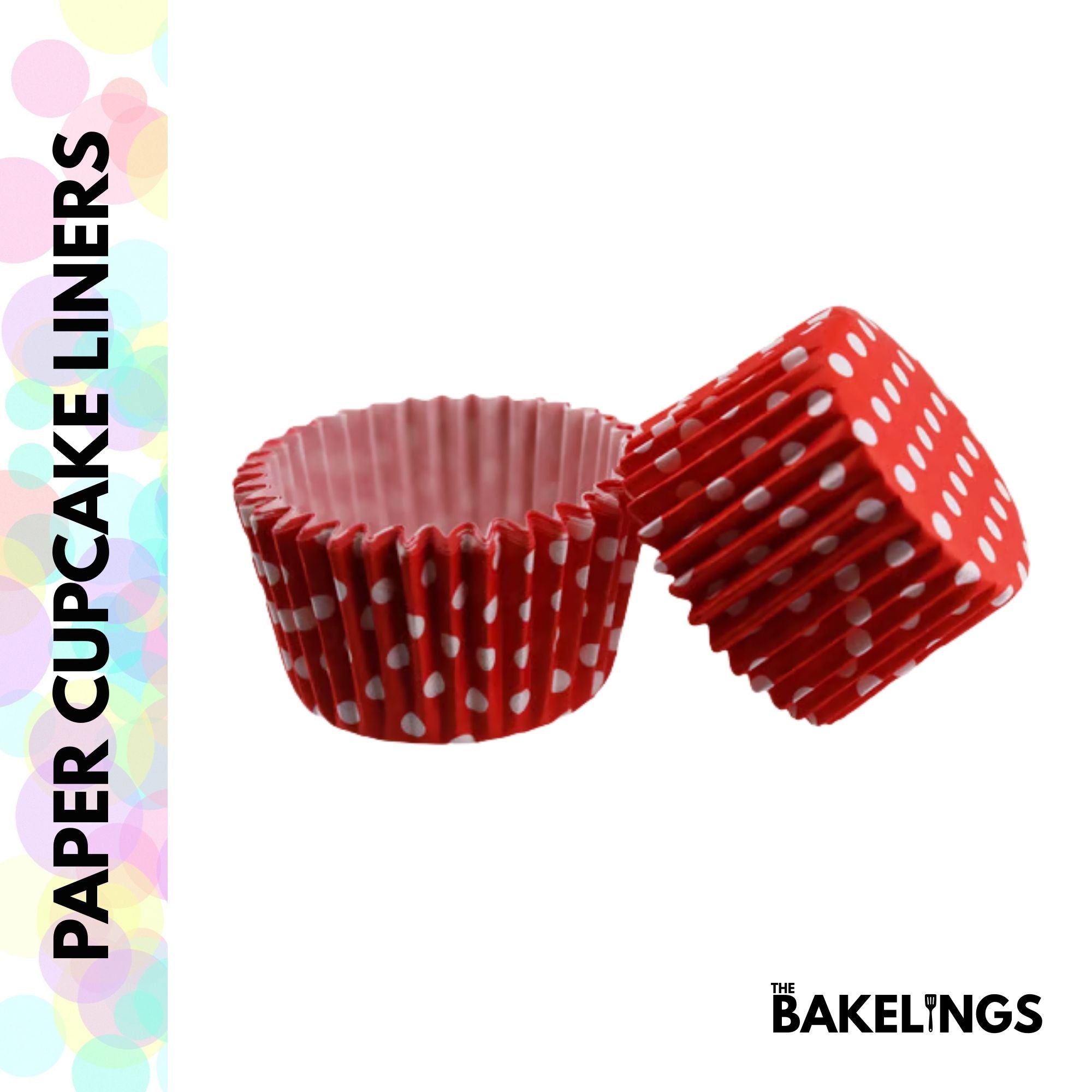 Cupcake Liners Red Polka Dots 32 Pcs