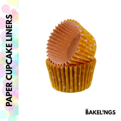 Cupcake Liners Orange Snowflake 32 Pcs
