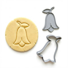 Elegant Bellflower Cookie Cutter & Stamp | Food-Grade PLA
