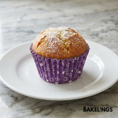 Cupcake Liners Purple Snowflake 32 Pcs