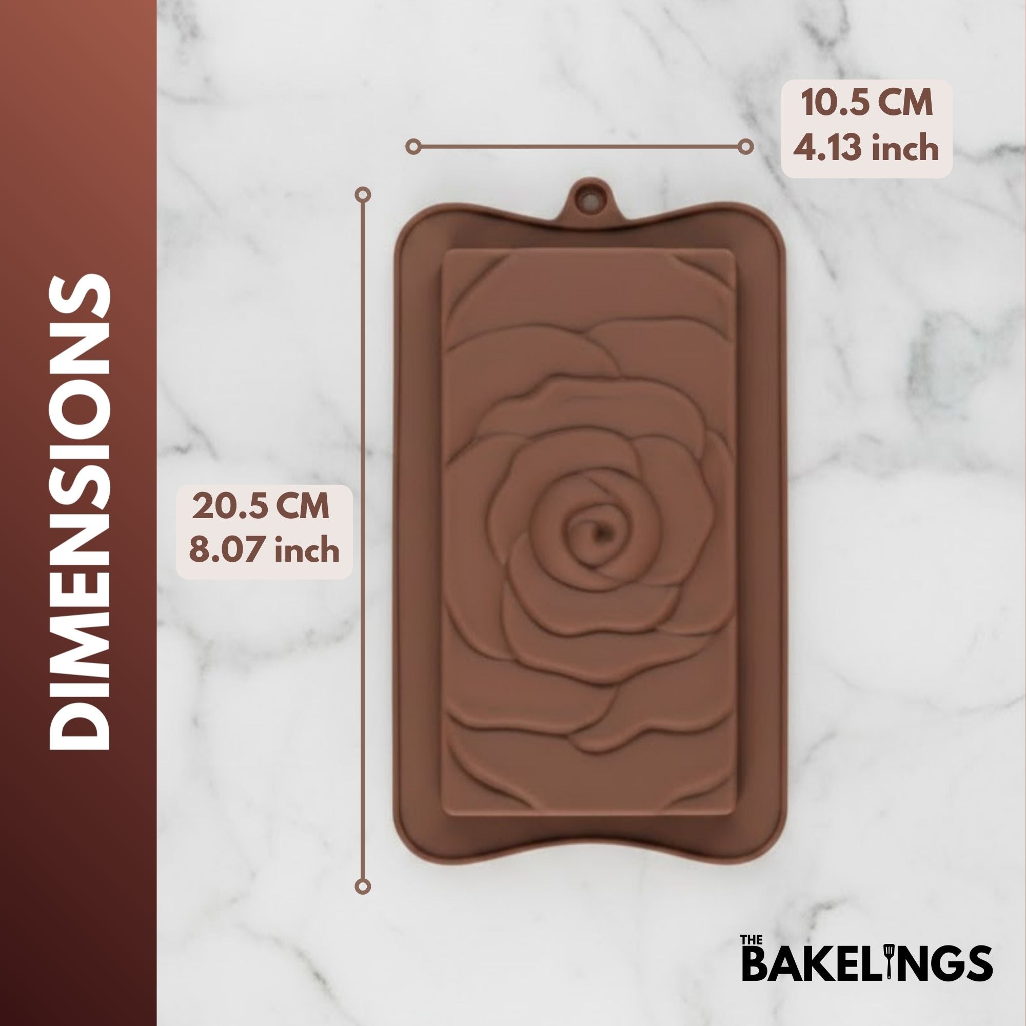 Big Rose Shape Silicone Chocolate Mold