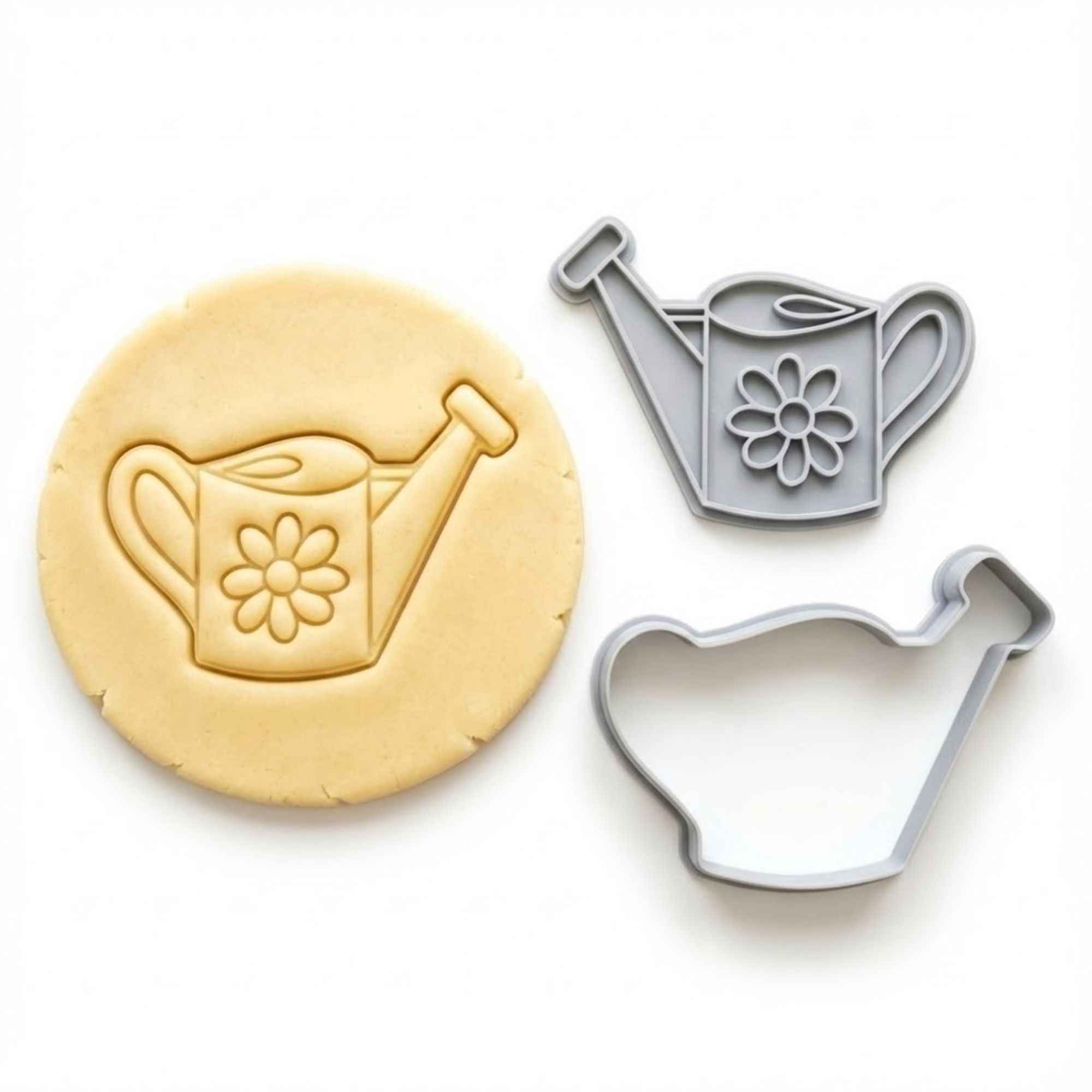 Decorative Watering Can with Daisy Cookie Cutter & Stamp | Food-Grade PLA