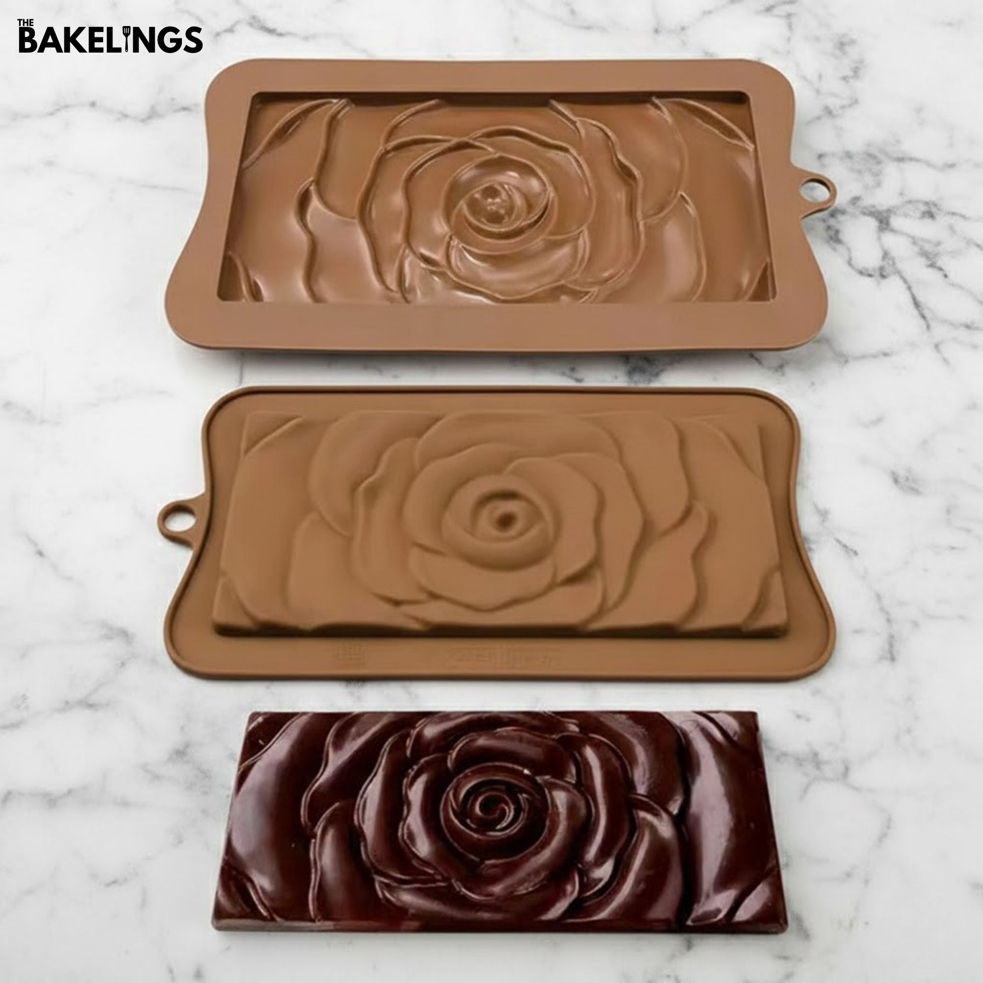 Big Rose Shape Silicone Chocolate Mold