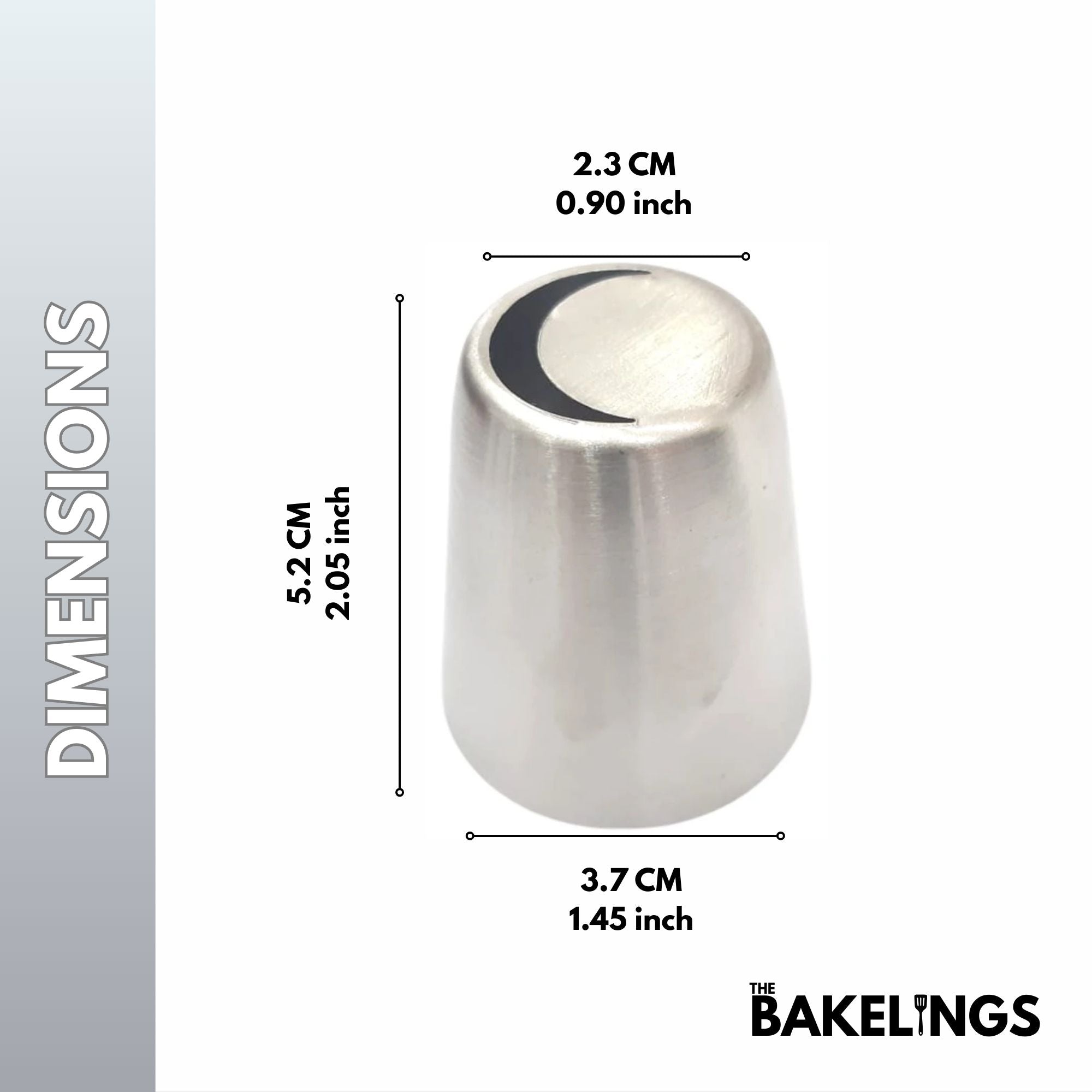 Stainless Steel Piping Nozzle Tip – Decorative Pattern Series | Model #226