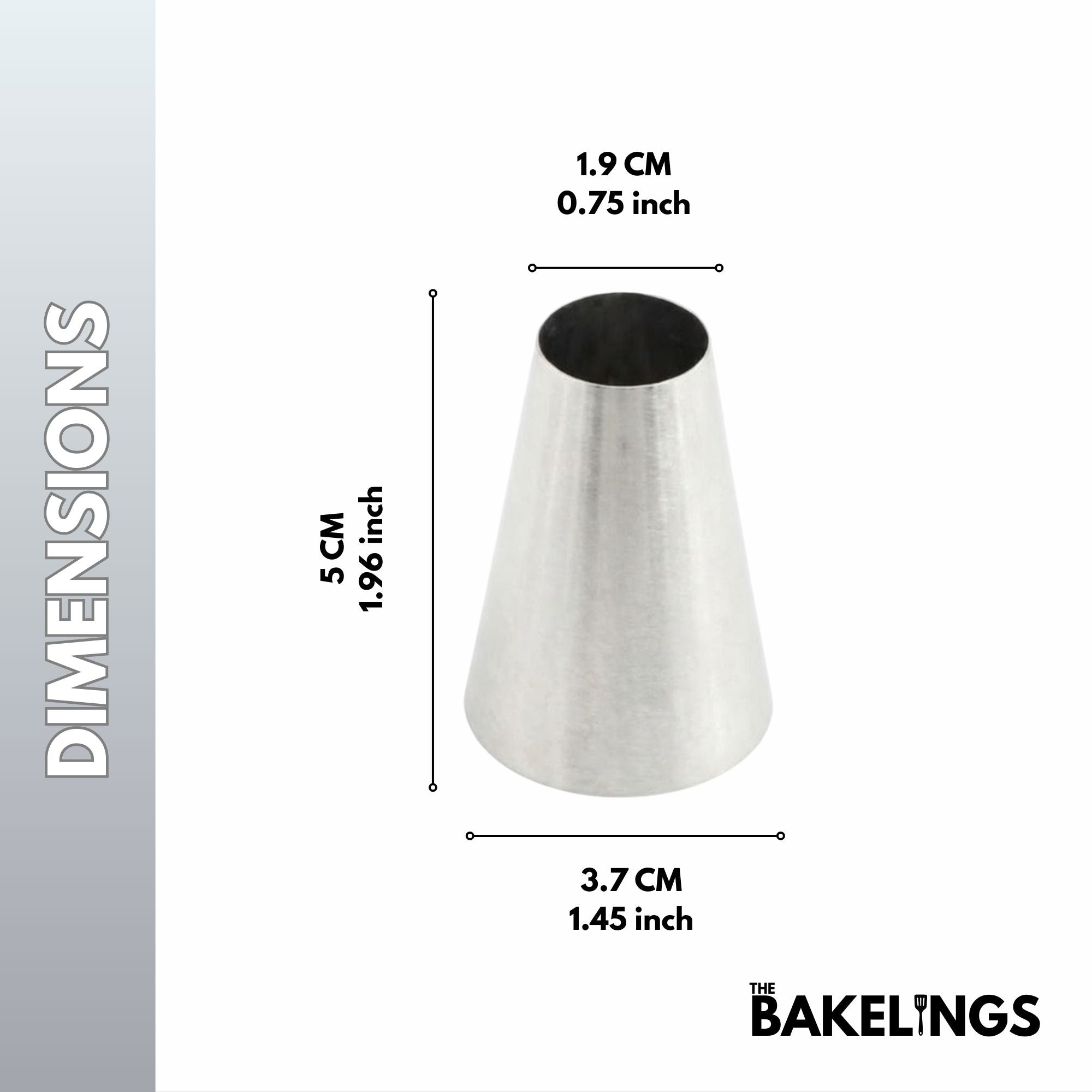 Stainless Steel Piping Nozzle Tip – Decorative Pattern Series | Model #227