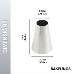 Stainless Steel Piping Nozzle Tip – Decorative Pattern Series | Model #227