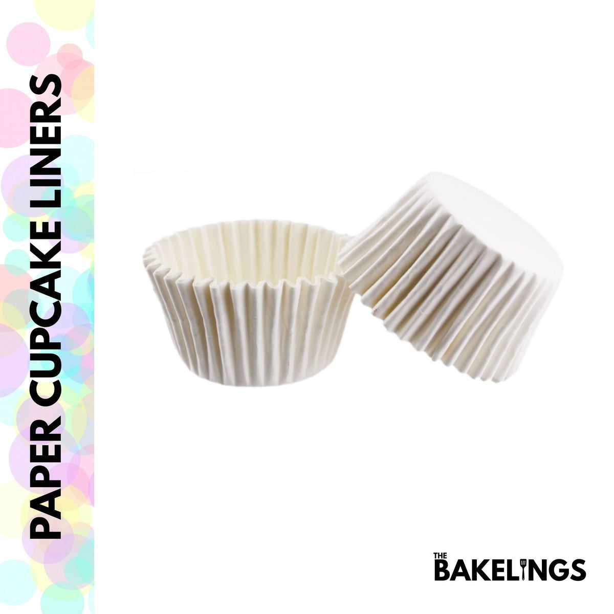Cupcake Liners Basic White Dots 32 Pcs