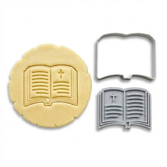Open Holy Bible Cookie Cutter & Stamp | Food-Grade PLA