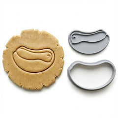 Classic Hot Dog Cookie Cutter & Stamp Set | Food-Grade PLA