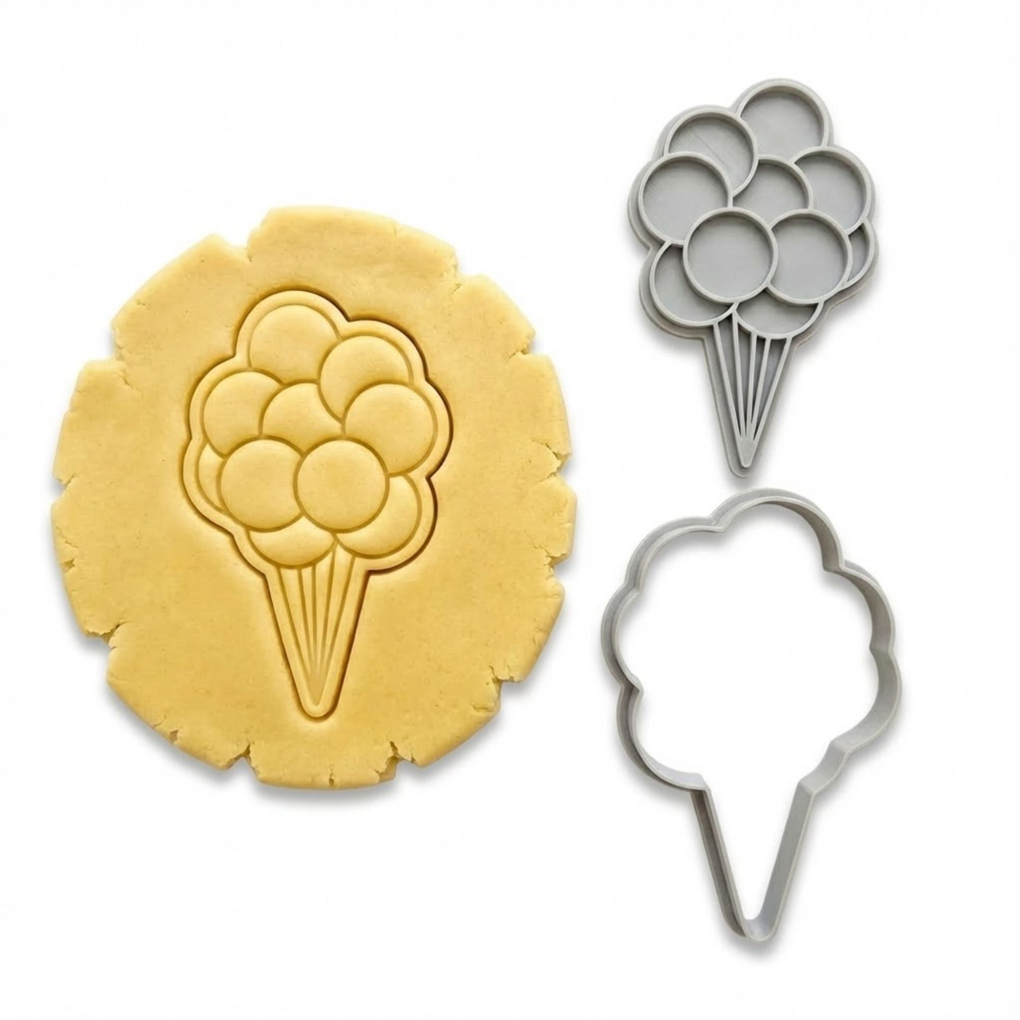 Party Balloons Cookie Cutter & Stamp | Food-Grade PLA