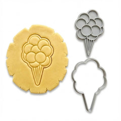 Party Balloons Cookie Cutter & Stamp | Food-Grade PLA
