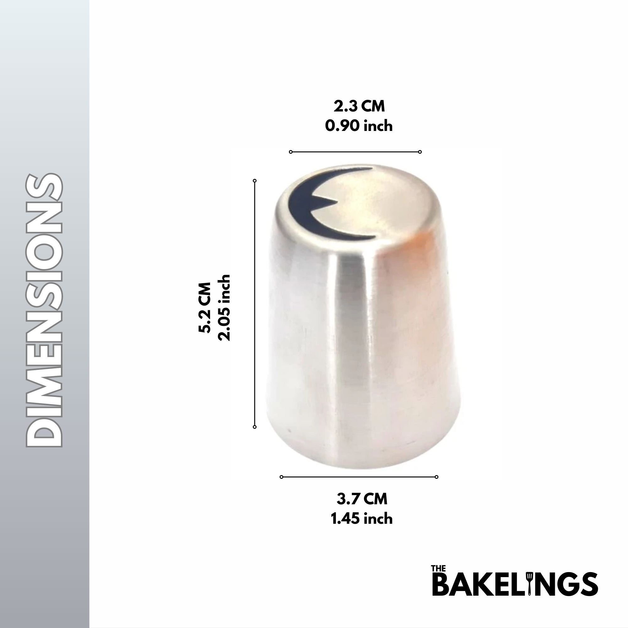 Stainless Steel Piping Nozzle Tip – Decorative Pattern Series | Model #233