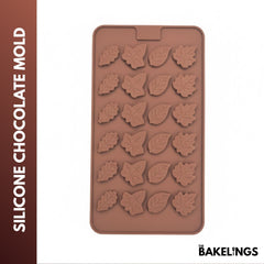 24-Cavity Small Leaves Shape Silicone Chocolate Mold