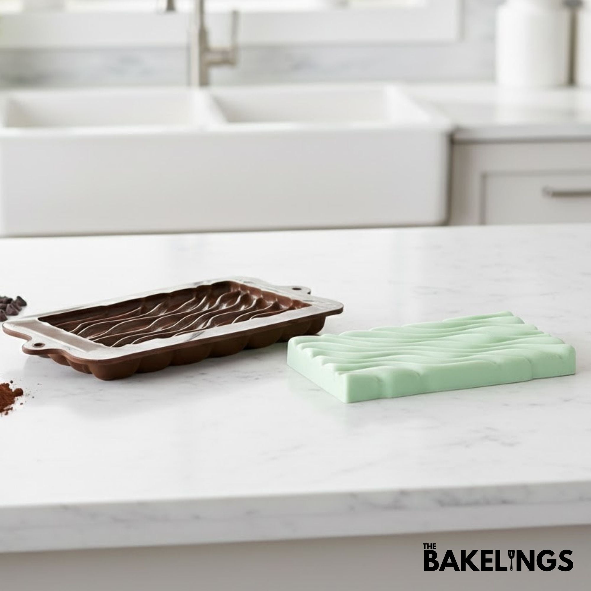 Wave Shape Silicone Chocolate Mold