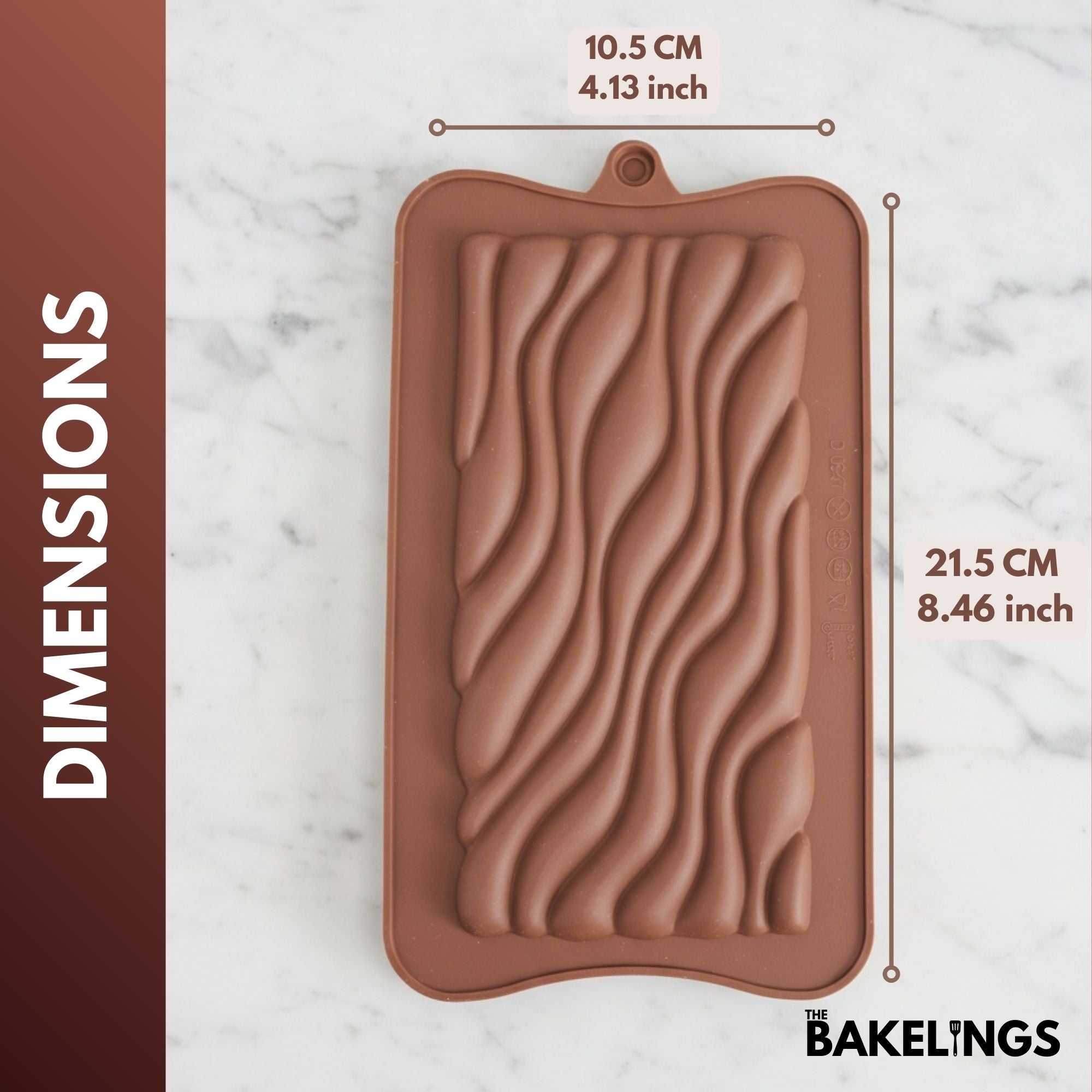 Wave Shape Silicone Chocolate Mold