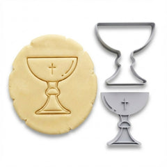 Religious Holy Chalice Cookie Cutter & Stamp | Food-Grade PLA