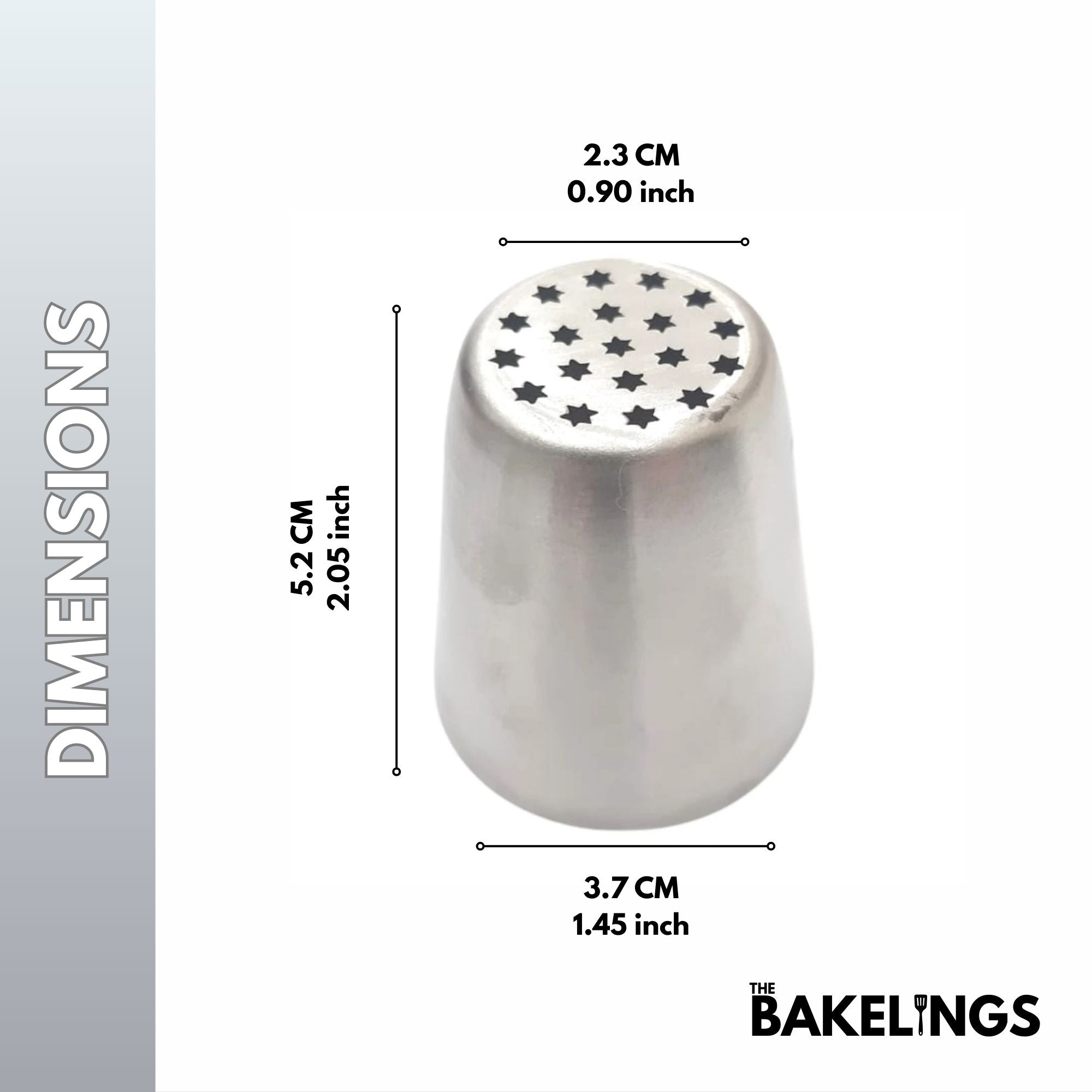 Stainless Steel Piping Nozzle Tip – Decorative Pattern Series | Model #237