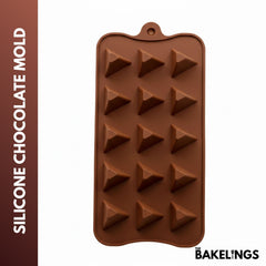 15-teilige 3D-Dreiecks-Silikonform für Schokolade