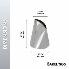 Stainless Steel Piping Nozzle Tip – Decorative Pattern Series | Model #238