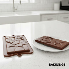Cracked Chocolate Shape Silicone Chocolate Mold