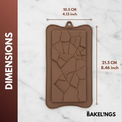 Cracked Chocolate Shape Silicone Chocolate Mold