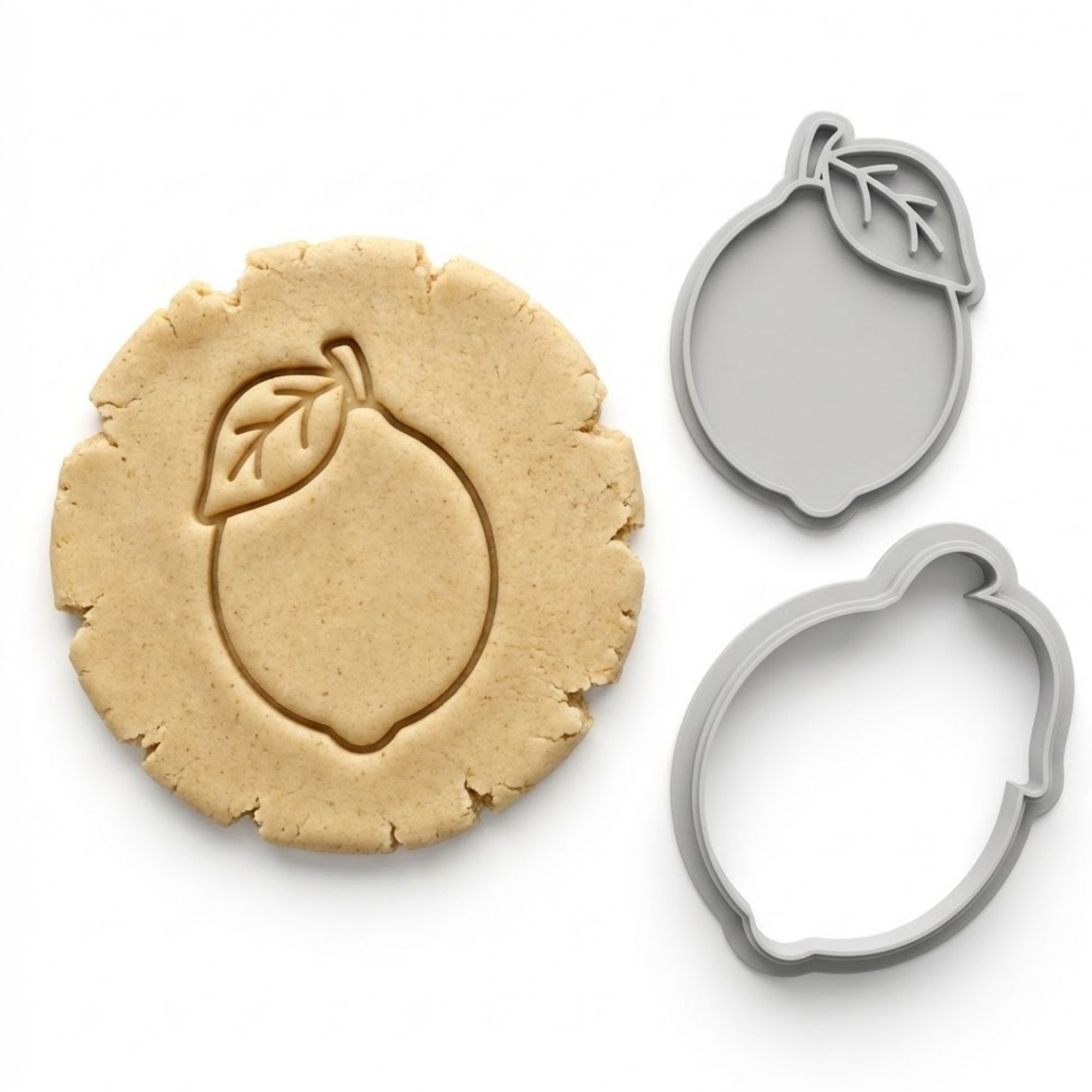 Fresh Lemon Cookie Cutter & Stamp Set | Food-Grade PLA
