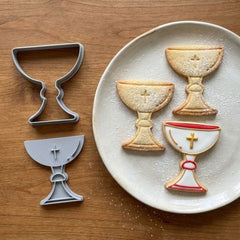 Religious Holy Chalice Cookie Cutter & Stamp | Food-Grade PLA