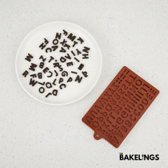 56-Cavity Letter Shape Silicone Chocolate Mold