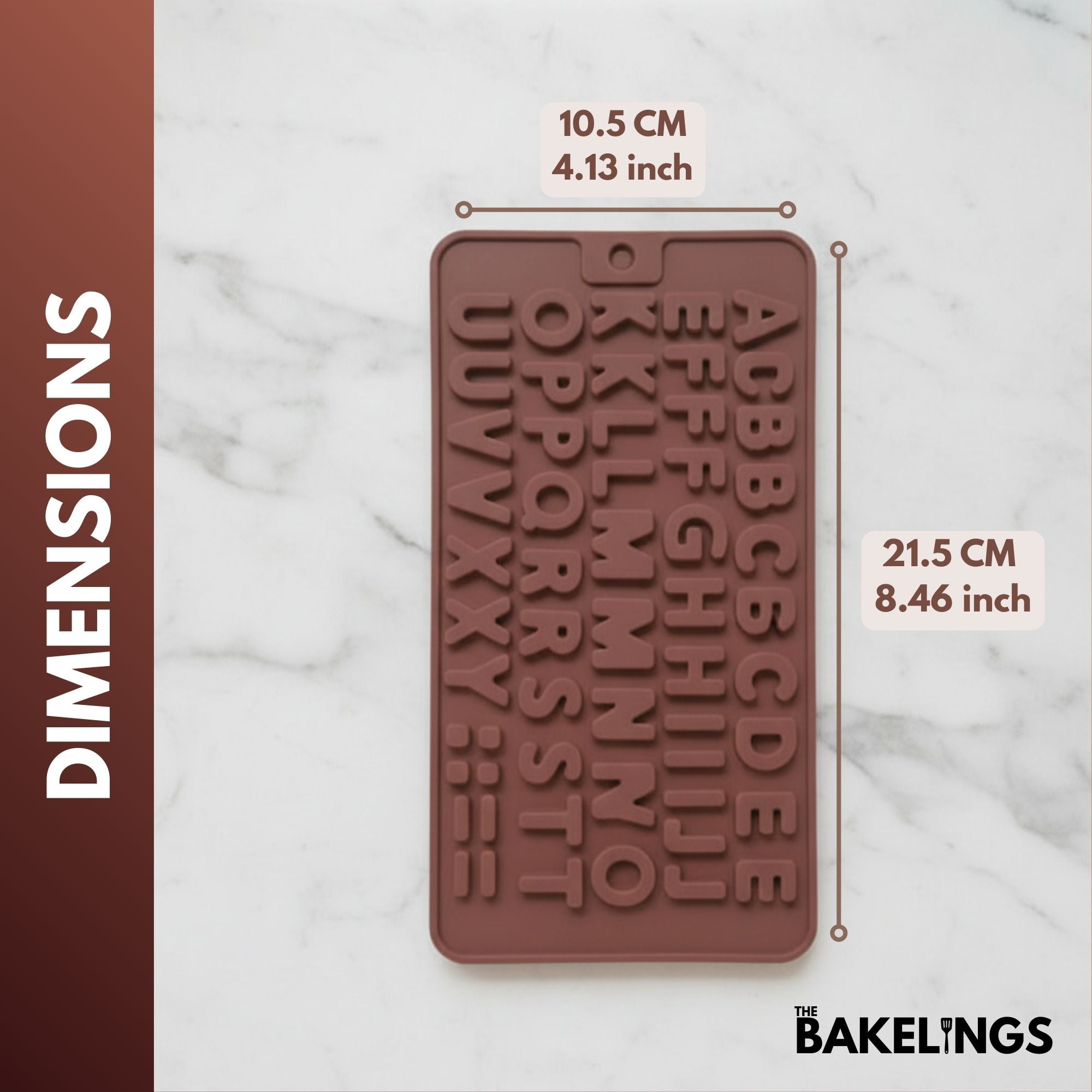 56-Cavity Letter Shape Silicone Chocolate Mold