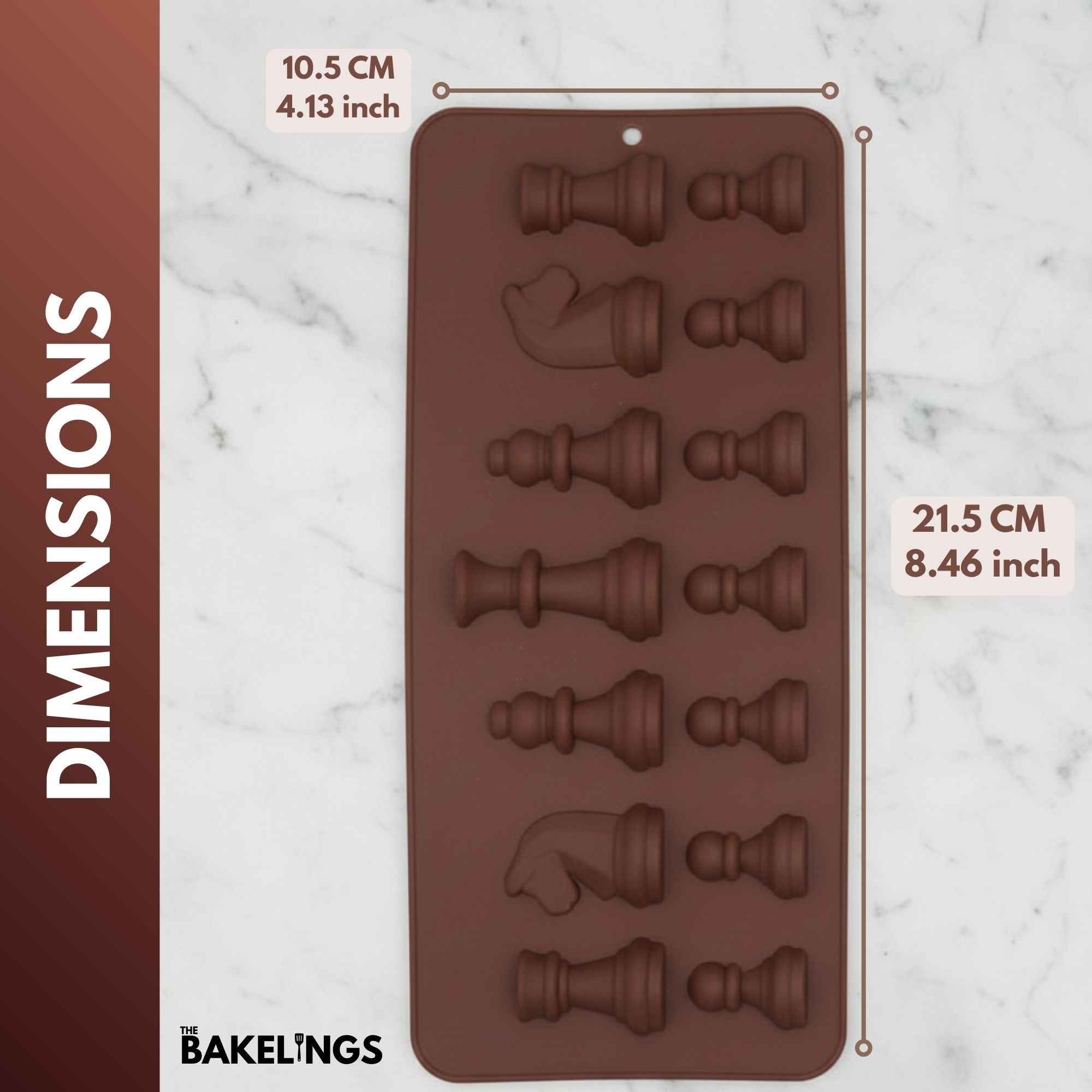 14-Cavity Chess Shape Silicone Chocolate Mold