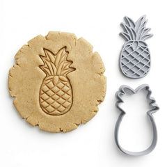 Tropical Pineapple Cookie Cutter & Stamp Set | Food-Grade PLA